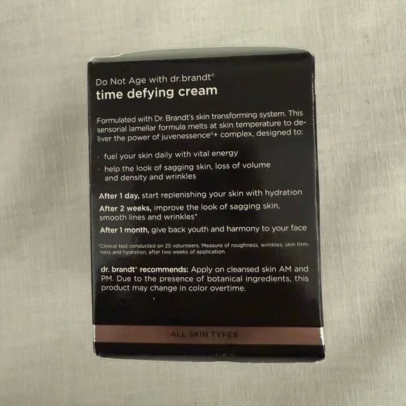 Dr Brandt DNA Do Not Age Time Defying Cream Full Size 1.7 Oz for Face Wrinkles
